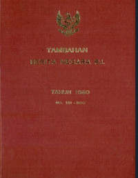 Image of Tambahan berita negra ri tahun 1980 no. 151-200