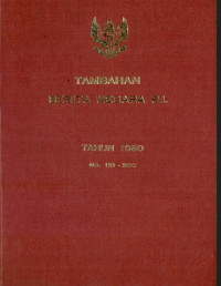 Tambahan berita negra ri tahun 1980 no. 151-200