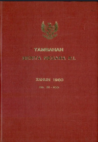 Image of Tambahan berita negara ri tahun 1980 no. 51-100