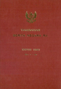Image of Tambahan berita negara ri tahun 1980 no. 1-50