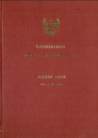Image of Tambahan berita negara r.i : tahun 1980 no. 851-900