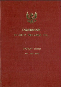 Tambahan berita negara ri : tahun 1980 no. 551-600