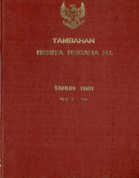 Image of Tambahan berita negara r.i : tahun 1981 no. 1-50