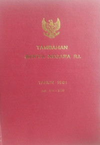 Tambahan berita negara ri : tahun 1981 no. 251-300