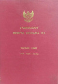 Tambahan berita negara ri : tahun 1981 no. 1001-1050