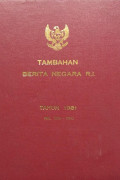 Tambahan berita negara r.i : tahun 1981 no. 701-750