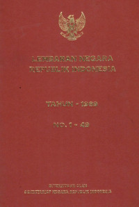 Image of Lembaran negara republik Indonesia : tahun 1989 no. 1-49