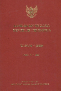 Lembaran negara republik Indonesia : tahun 1989 no. 1-49