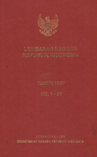 Lembaran negara republik Indonesia : tahun 1987 no. 1-54