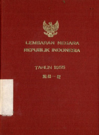Image of Lembaran negara republik indonesia tahun 1955 no. 49-82