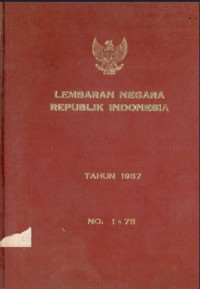 Lembaran negara republik indonesia : tahun 1957 no. 1-75