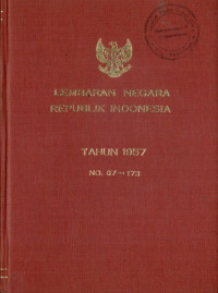 Image of Lembaran negara republik indonesia : tahun 1957 no. 67-173