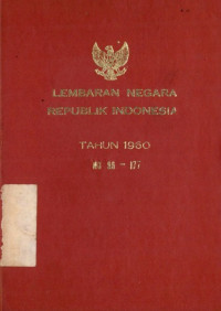 Image of Lembaran negara republik indonesia : tahun 1960 no.86-177