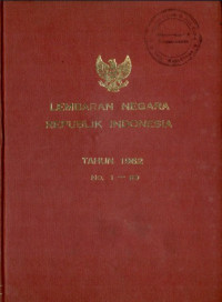 Lembaran negara republik indonesia : tahun 1962 no.1-99