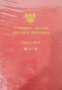 Image of Lembaran negara republik indonesia tahun 1971 no. 1-97