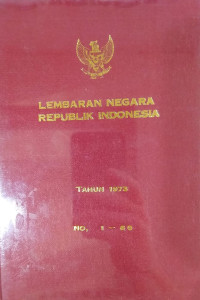 Image of Lembaran negara republik indonesia : tahun 1973 no. 1-60