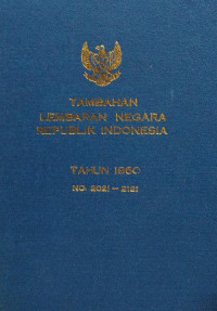 Tambahan lembaran negara republik Indonesia : tahun 1960 no. 2021-2121