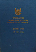 Tambahan lembaran negara republik Indonesia : tahun 1960 no. 1921-2020