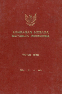 Image of Lembaran negara republik Indonesia : tahun 1952 no. 1-90