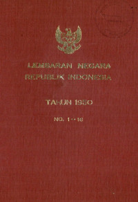 Lembaran negara republik Indonesia : tahun 1950 no. 1-16