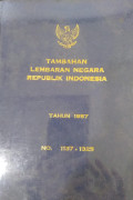 Tambahan lembaran negara republik indonesia : tahun 1957 no. 1137-1325