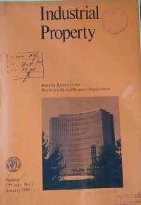 Industrial property : monthly review of the world intellectual property organization january 1979