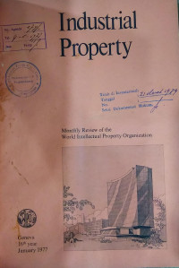 Image of Industrial property : monthly review of the world intellectual property organization january 1977