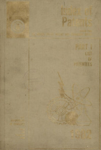 Image of Index of patents : part I list of patentees 1982