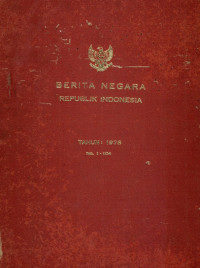 Berita negara repulik Indonesia : tahun 1978 no. 1-104