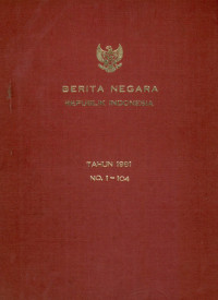 Image of Berita negara repulik Indonesia : tahun 1981 no. 1-104