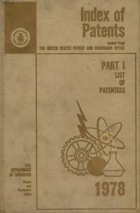 Image of Index of patents : part I list of patentees 1978