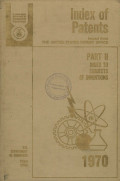 Index of patents : part I list of patentees 1970