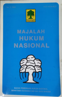 Image of Majalah hukum nasional no. 2, 2002