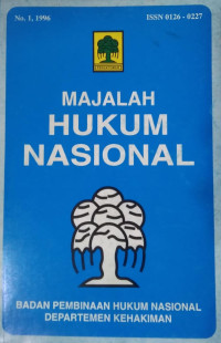 Image of Majalah hukum nasional no.1, 1996