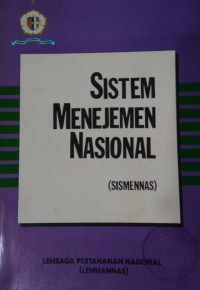 Image of Sistem menejemen nasional ( sismennas )