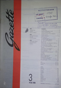 Image of Gazette 3 : 14.02.1994