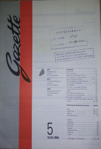 Image of Gazette 5 : 14.03.1994