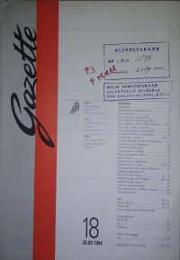 Image of Gazette 18 : 26.09.1994