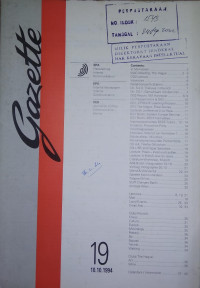 Image of Gazette 19 : 10.10.1994