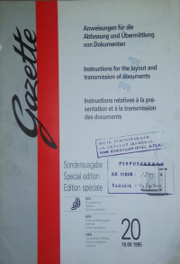 Image of Gazette 20 : 18.09.1995