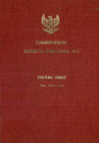 Image of Tambahan berita negara ri : tahun 1982 no. 301-350