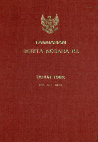 Image of Tambahan berita negara ri : tahun 1982 no. 451-500