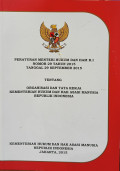 Peraturan menteri hukum dan ham ri nomor 29 tahun 2015 tanggal 29 september 2015 tentang organisasi dan tata kerja kementerian hukum dan hak asasi manusia Republik Indonesia