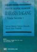 Aspek-aspek hukum rahasia dagang (trade secrets) : seluk beluk tanya jawab teori dan praktik