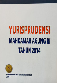 Image of Yurisprudensi mahkamah agung ri tahun 2014