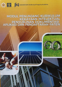 Image of Modul penunjang kurikulum kekayaan intelektual penyusunan dokumentasi aplikasi dan pendaftaran paten