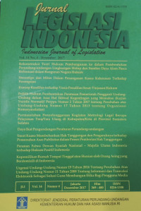 Image of Jurnal legislasi indonesia : Vol.14 no.4 - desember 2017