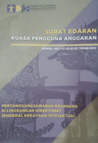 Image of Surat edaran kuasa pengguna anggaran tahun 2022