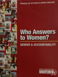 Image of Who answers to women ? gender & accountability