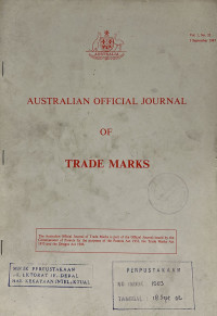 Image of Australian official journal of trade marks